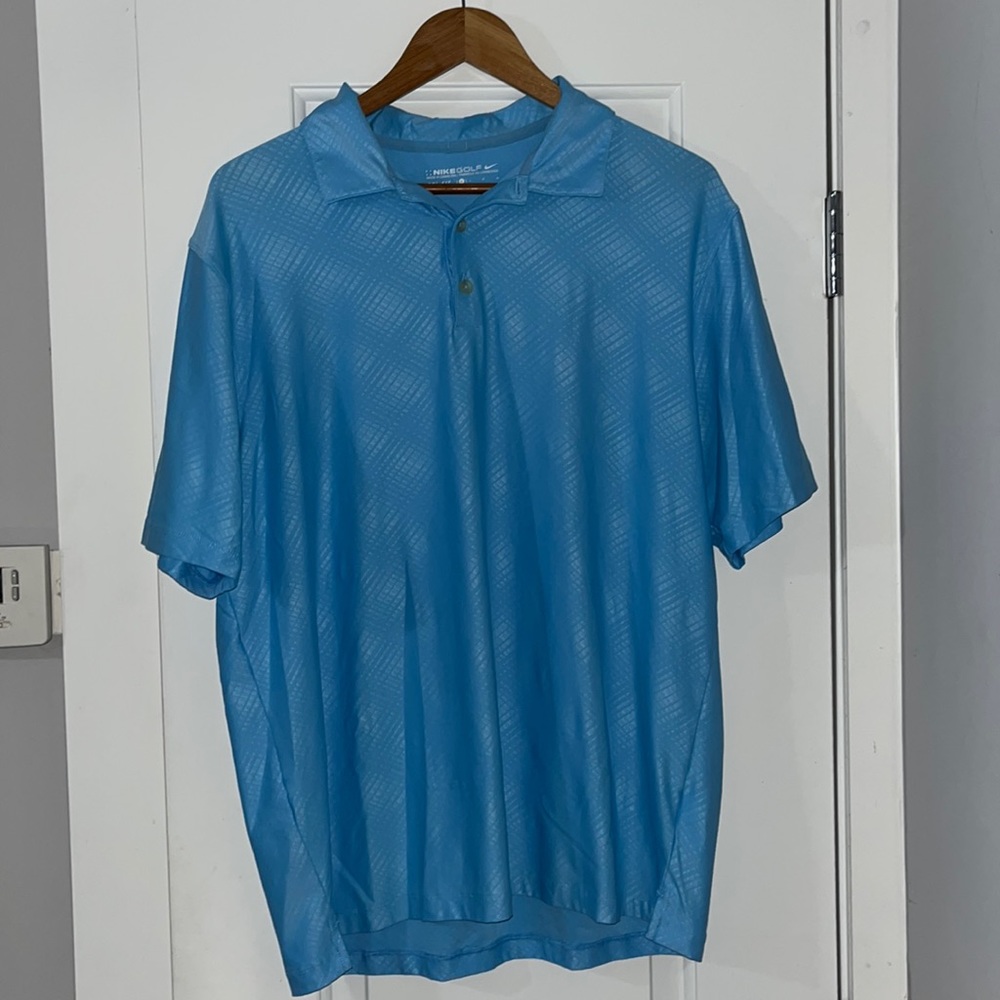 Nike golf polo in sky blue